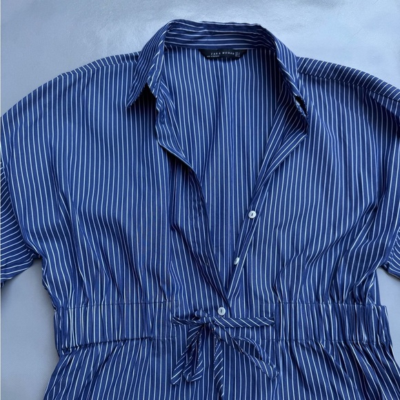 Zara Striped Shirt Dress - Picture 4 of 4